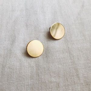 Gold Disc earrings